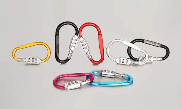 

Color mountaineering button D lock quick hang buckle Backpack Travel Bag cabinet drawer drawer password D lock