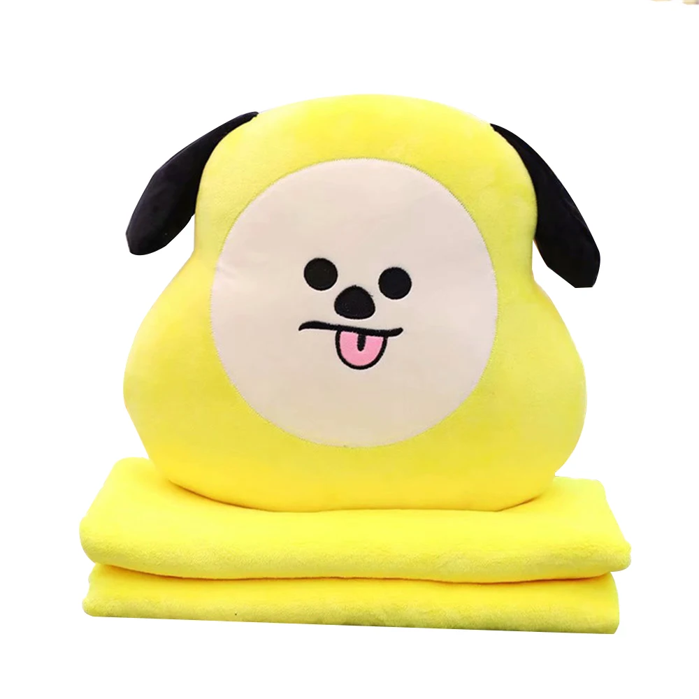 Новинка Kpop BTS Bangtan Boys BT21 TATA CHIMMY COOKY три в одном Подушка и одеяло Милая теплая