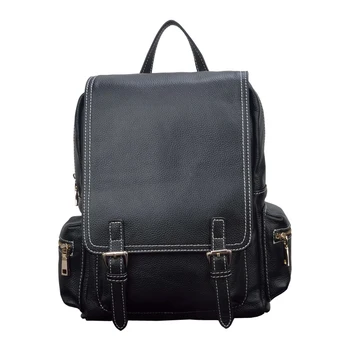 

2019 Autumn 12 Inch Women's Laptop Backpack Genuine Cow Leather Elegant Young Ladies School Bag Large Capacity Travel Bag