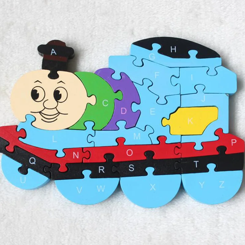 

Wooden Puzzle Toys For Children Wood Material Cute Cartoon Toy Puzzle Kids Educational Christmas Gift