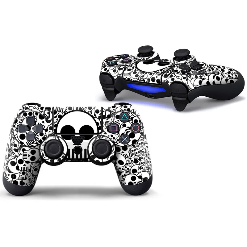 Синий череп Защитная крышка наклейка для PS4 контроллер кожи для Playstation 4 наклейка аксессуары