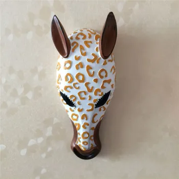 

European-style resinous animal head wall hanging decorative living room sofa background wall household decoration sculpture