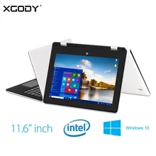 XGODY S116 11.6 Pulgadas Tablet PC de Windows 10 Intel Cereza Trail Quad Core 4G RAM 64G ROM 1920*1080 HD de Pantalla OTG HDMI WiFi Del Ordenador Portátil
