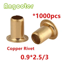 1000 pces m0.9 * 2.5, m0.9 * 3 cobre oco rebite dupla-face placa de circuito pcb vias pregos