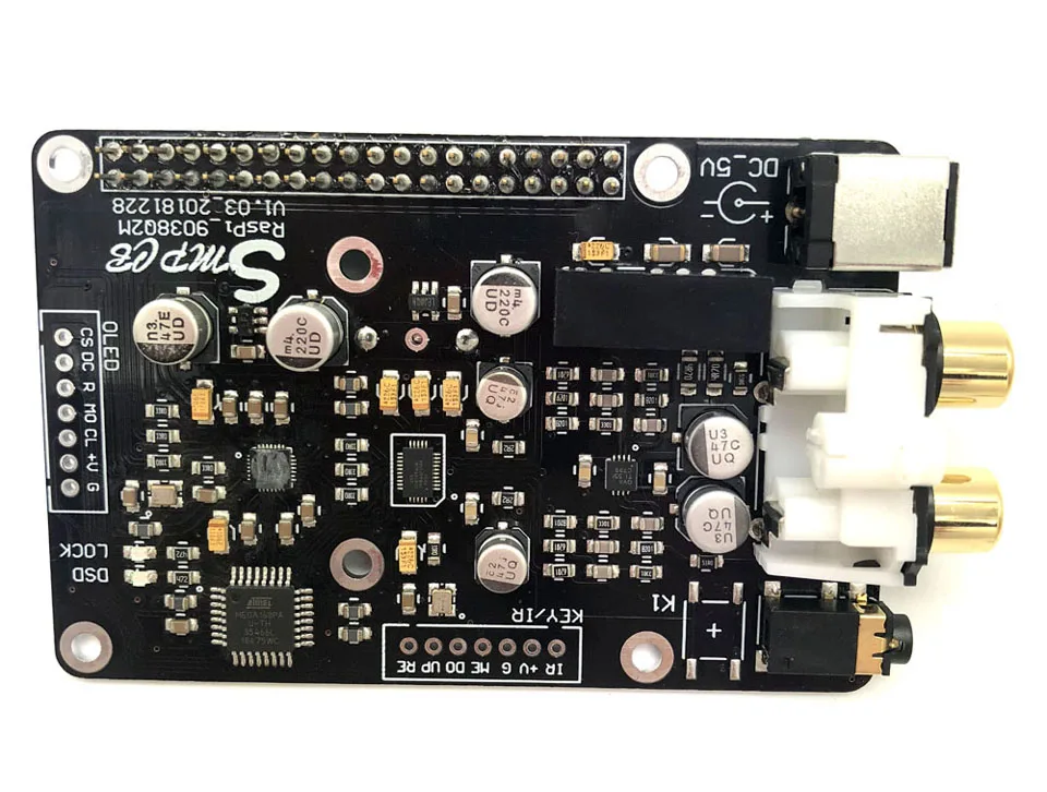 ES9038q2m декодер DAC цифровая вещательная плата OPA1612 Op для Raspberry Pi декодирование на ies 32 бит 384 кГц DSD128 G3-001