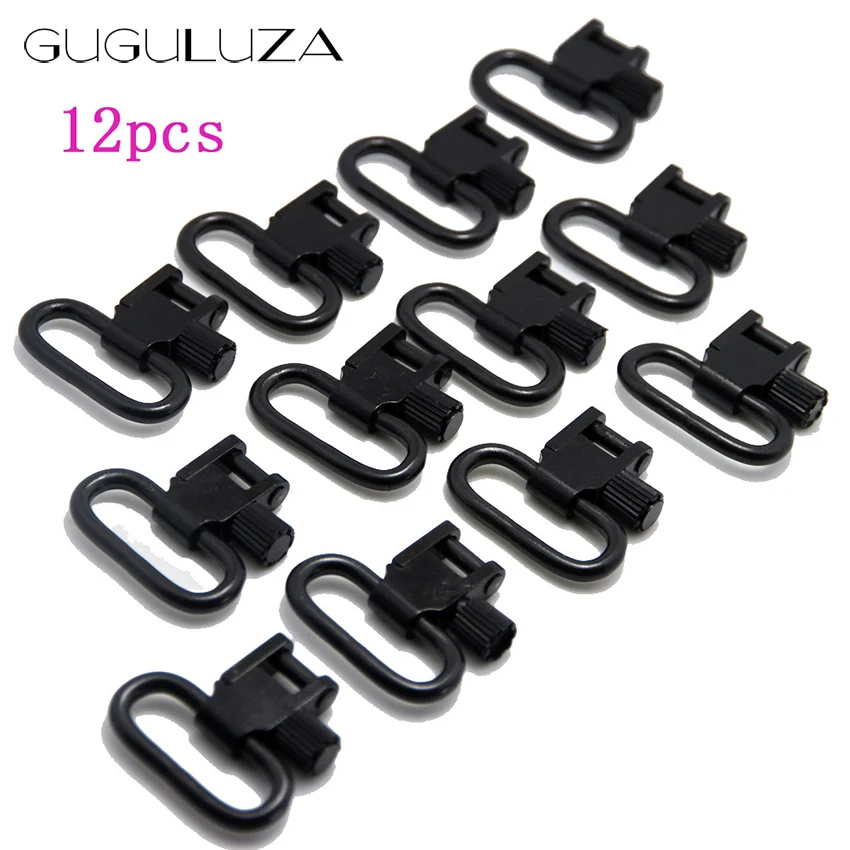

GUGULUZA 12 Pcs Gun Sling Swivel for 1" Gun Sling , Dozen Quick Release Shotgun Rifle Gun Sling Swivels