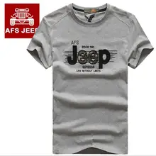 Hohe Qualität AFS JEEP T-shirt Sommer Kurzarm männer Casual Marke T-shirt 100% Cotton Brief Drucken Tops T-shirt
