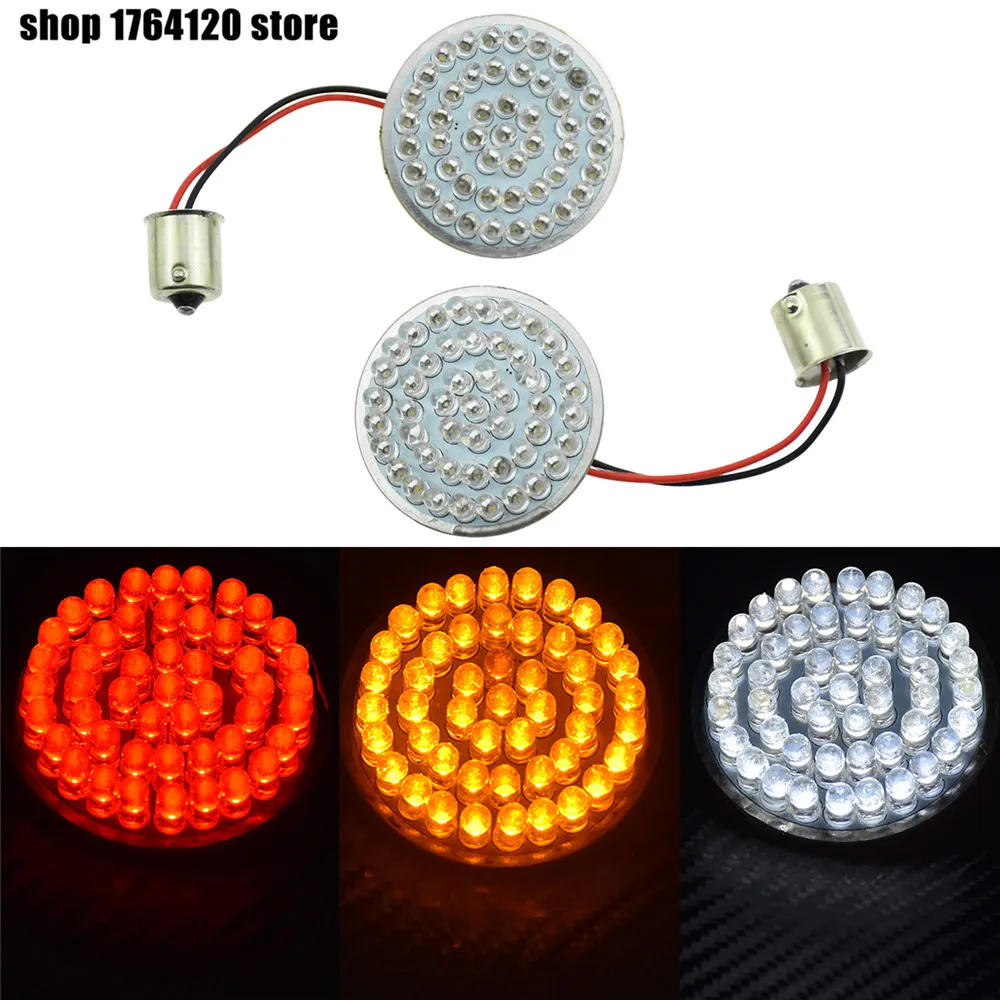 

1156 LED Turn Signal Rear Light Bullet Style For Harley XL1200X Forty-Eight 2010-2014 Dyna Super Glide Sport 2004-2005