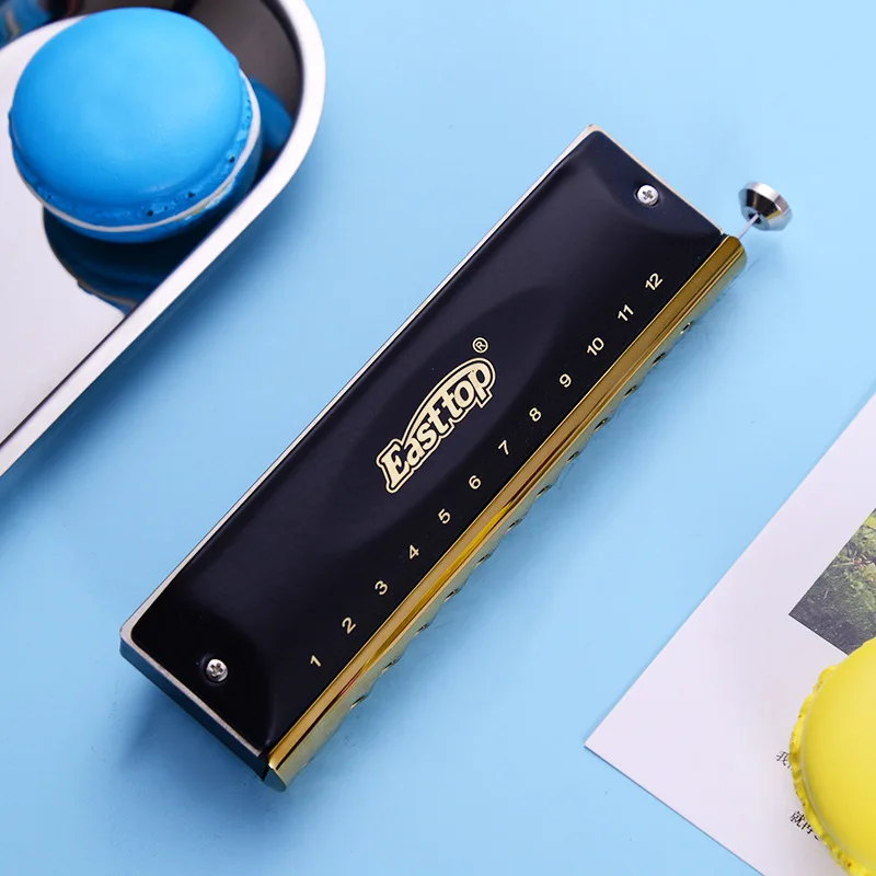 

Certified 12 Hole 48 Gamut Chromatic Harmonica C Tone Blues Harmonica Early Education Performance