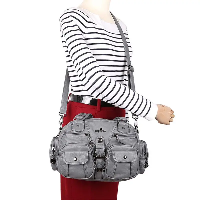 Женская мода, высокое качество, стирается из искусственной кожи, мотоциклетные маленькие мини сумки на плечо, много карманов, стильная женская сумка через плечо