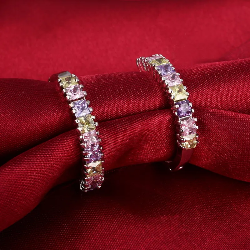 Женские маленькие серьги гвоздики ZOSHI роскошные яркие с кристаллами модные