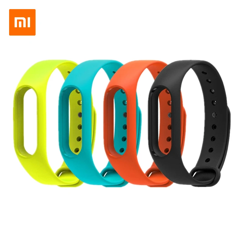 Оригинальный ремешок Xiaomi Mi Band 2 цветной сменный Браслет для часов силиконовый из