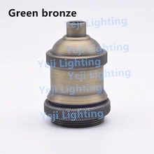 Античный Винтаж Ретро покрытием E26 E27 цоколем чашки основание светильника держатель для люстры Светодиодные подвесные светильники бронзовый цвет