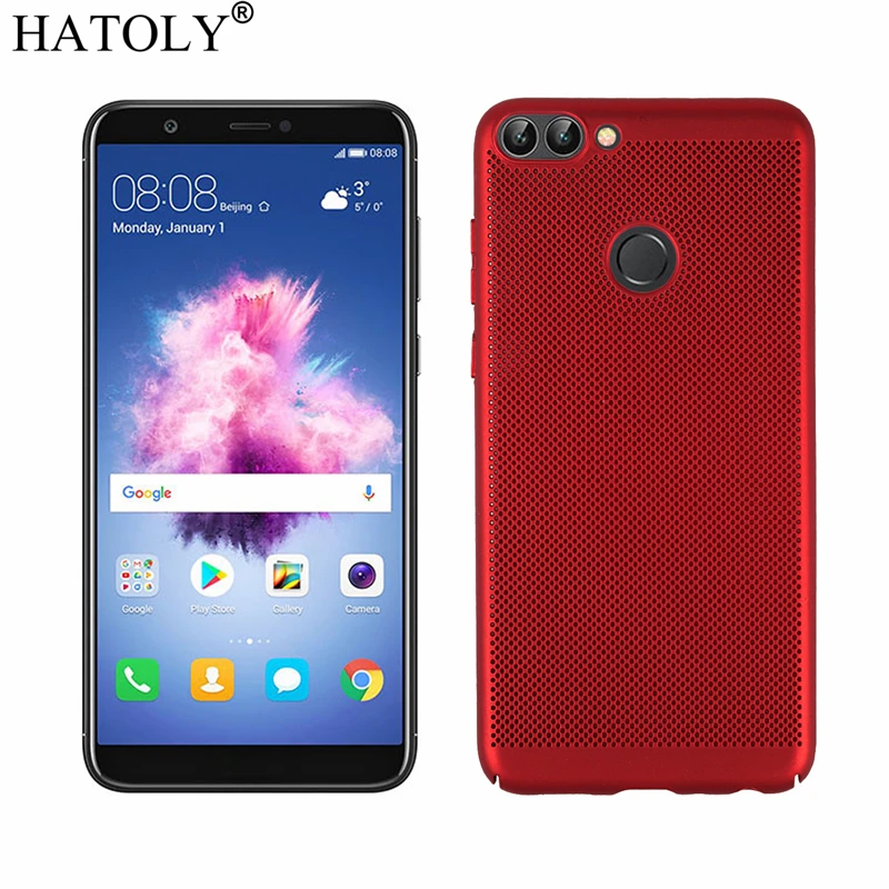 HATOLY Breathable Case for Huawei P Smart Heat dissipating Cases Enjoy 7s Cool Matte Plastic Hard PC Cover |