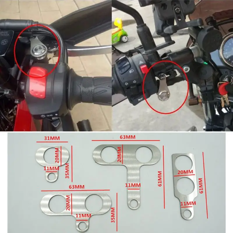 

12V/5A Motorcycle Handlebar Switch Universal Waterproof Headlight On/Off Button Adjustable Mount For ATV Dirt Electric Bike