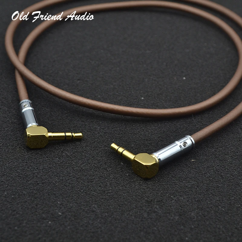A039 Hifi 3 5 мм до 6N медное покрытие серебро стерео TRS (папа) AUX HIFI аудио кабель 0 м/1 м/2 м/3