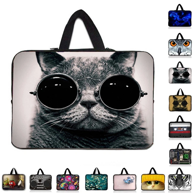 Cheap Cute Cat Laptop Bag Tablet Sleeve Notebook Case For 7 9.7 11.6 13.3 14.4" 15.4 15.6 17.3 inch Computer For Asus HP Acer Lenovo