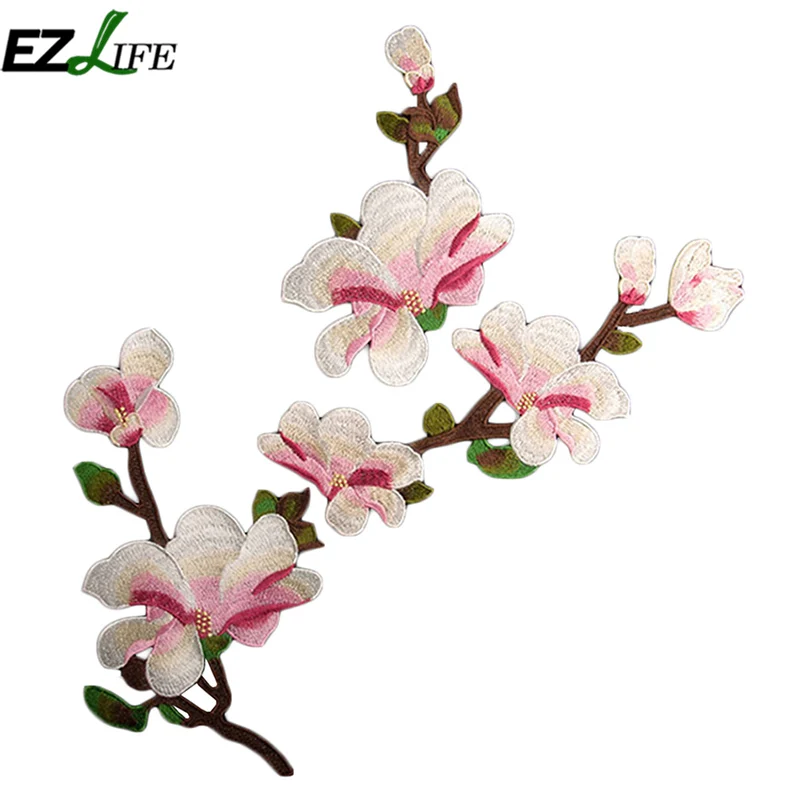 

Flower Embroidered Patches Patch Sticker for Clothing Sewing Accessories Applique Embroidery Flower Patches Patch
