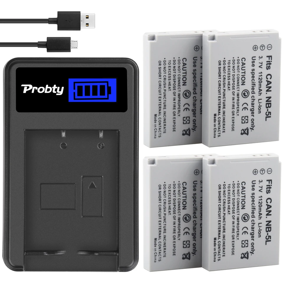 NB-5L Battery Charger for CANON IXY Digital 90 800 850 900 980