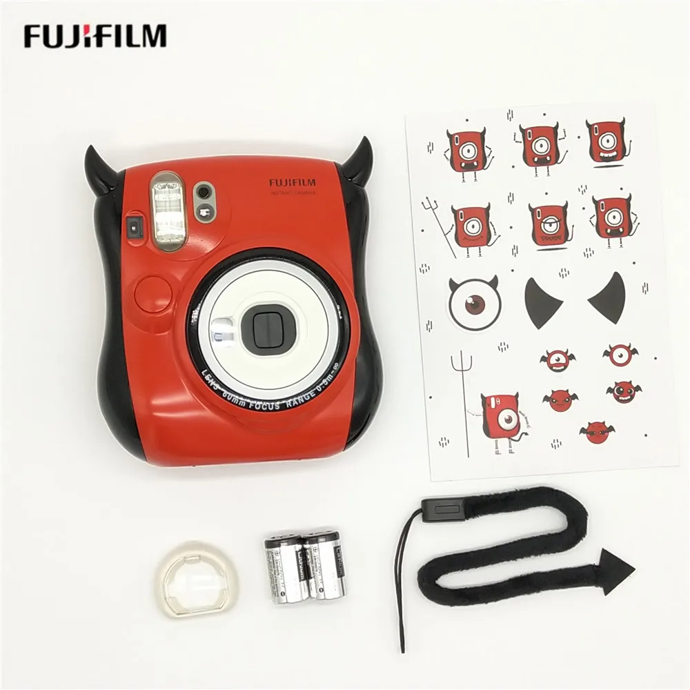 Fujifilm little devil Instax Mini 25 мгновенная Камера Встроенная зеркальная вспышка для селфи двойные жалюзи автоматический всплывающий объектив мгновенная камера