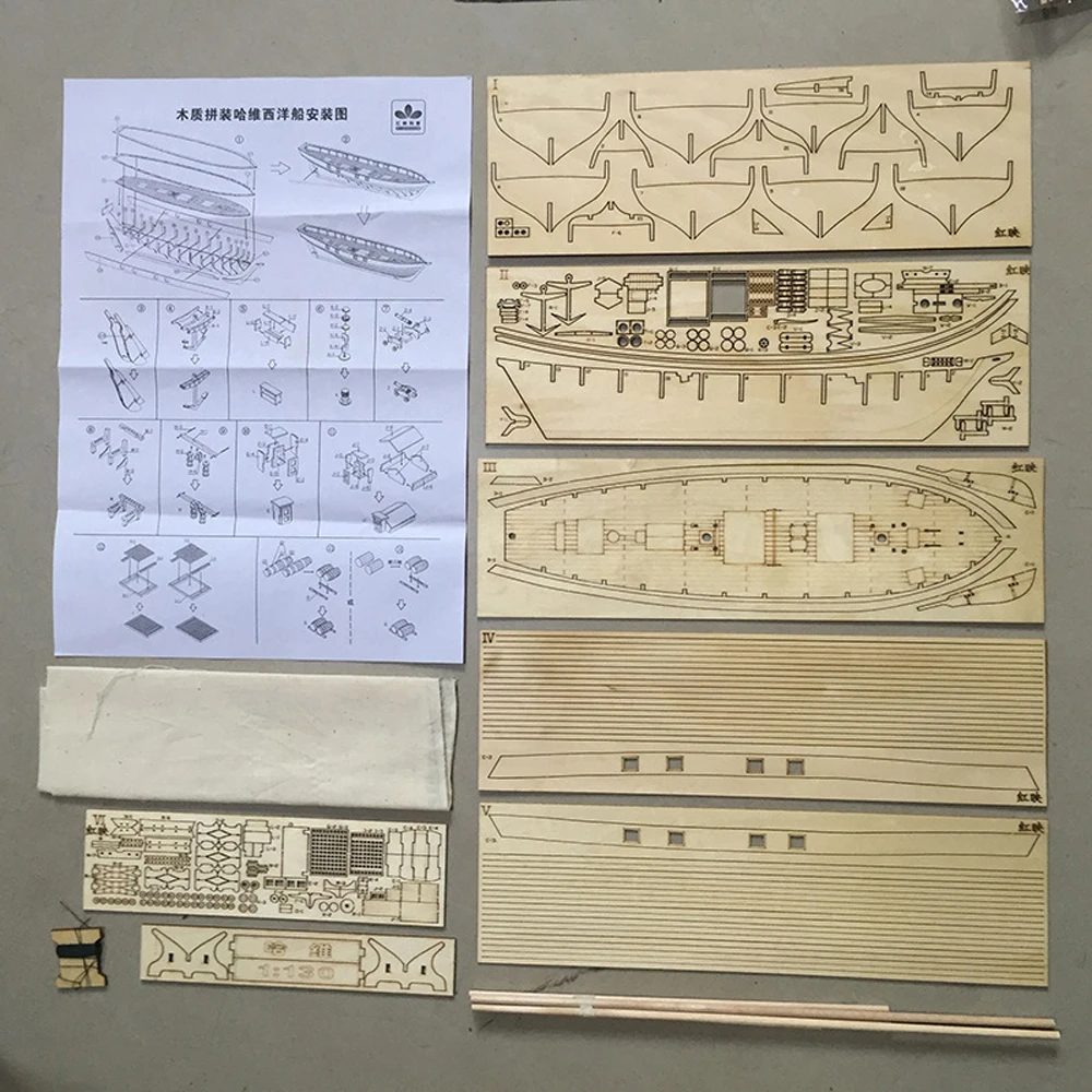 Мальчики DIY сборка строительных комплектов 3D корабль модель деревянная парусная