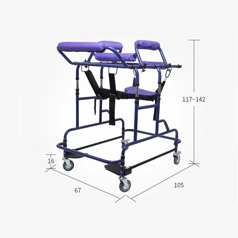 Противоскользящие многофункциональные реабилитационные ходунки hemiplegia регулируемые ходунки Помощь оборудование для упражнений