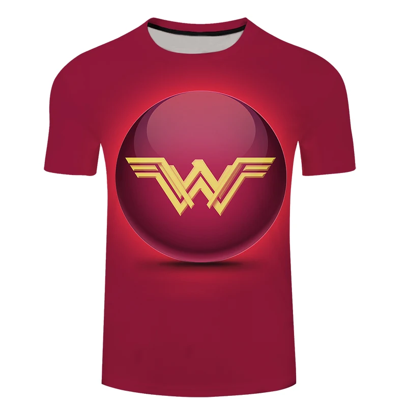3D Wonder Woman T shirts Women Summer Tops Tees Print T shirt Men o