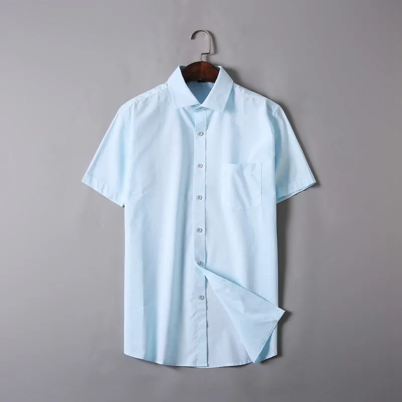 New big Plus Size 7x 6xl 5xl High Quality Brand Clothing Short Sleeve Shirt Men 100% Cotton Casual Social | Мужская одежда