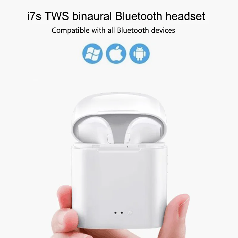 5 i7s-TWS-Mini-Wireless-Bluetooth-Earphone-Stereo-Earbud-Headset-With-Charging-Box-Mic-For-Iphone-Xiaomi