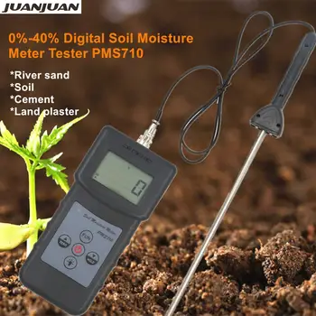 

Portable Digital Soil Moisture Meter Tester PMS710 Soil Moisture Analyzer for River Sand, Soil, Concrete 40% off