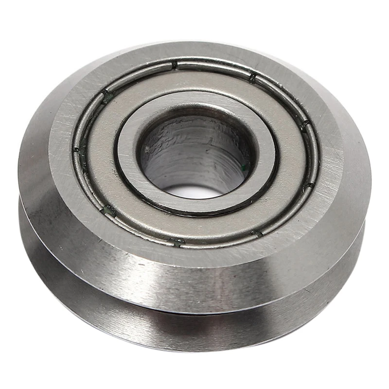 SHGO HOT W1 Deep V Groove W rail Guide Line Track Pulley Rollers Ball