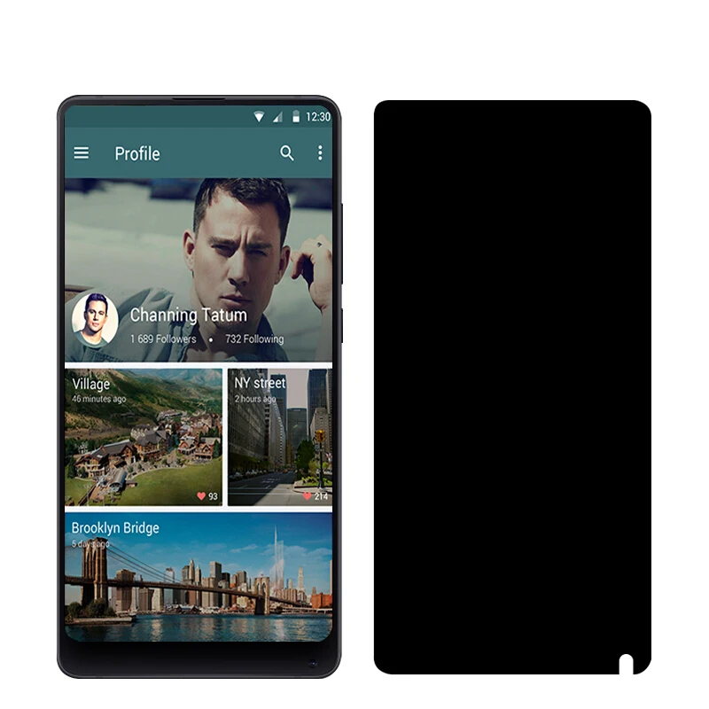 Закаленное стекло EXUNTON 2.5D для защиты экрана Xiaomi Mi Mix 2 2S Защитная пленка от