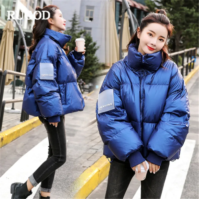 RUGOD New Elegant Winter Coats Women Thick Warm Cotton Padded Jacket