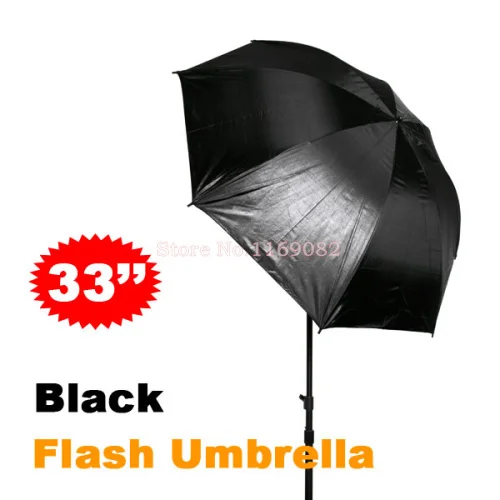 10 шт. фото зонтик размер 3" 83 см Фотостудия вспышка света отражатель светоотражающий черный серебряный зонтик