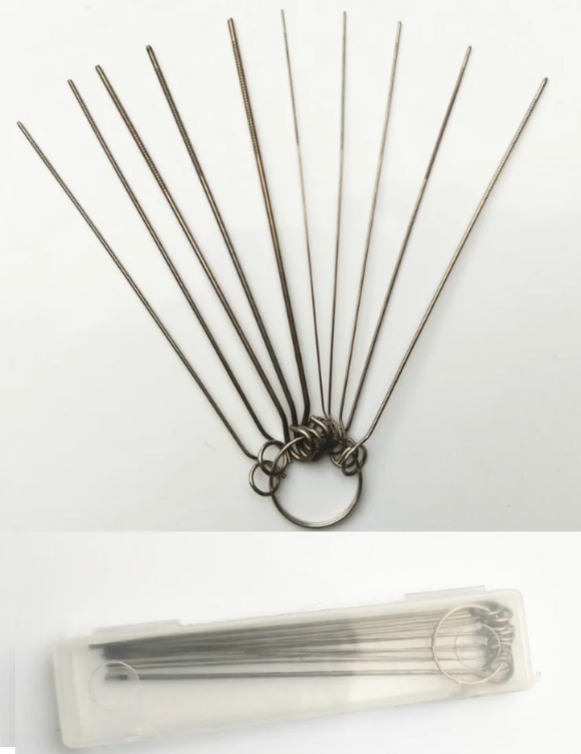 Hot Sell Gas Welding Brazing Cutting Torch Tip Cleaner 10Pcs Set 0.6mm