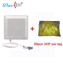 DWE CC RF 860 до 960 mhz дальнее отслеживание животных RS232 считыватель и UHF EPC G2 Ушная бирка для управления стадом