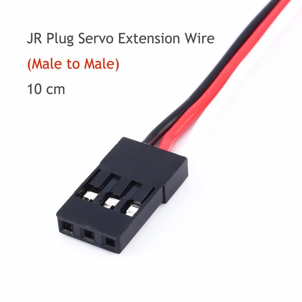 RC Servo Extension Cable 10Pcs Servo Extension Cable Lead Wire Male to Male JR Plug 10cm 3.93 inch 3 Pin Cord for Futaba RC Plane
