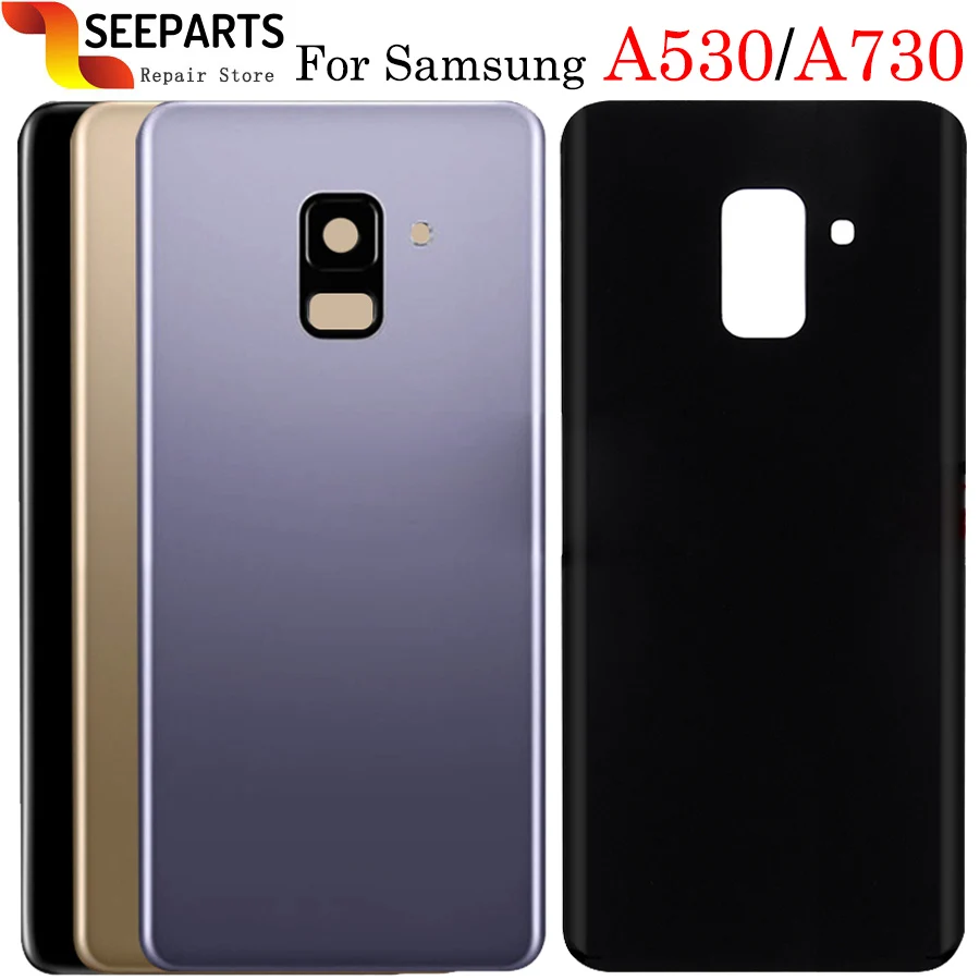 Для SAMSUNG Galaxy A8 /A8 Plus Задняя крышка батареи дверь задняя стекло Корпус чехол A730 для 5," SAMSUNG A530 крышка батареи