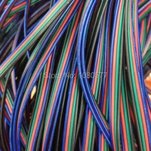 20 м/лот 4pin RGB кабель, 22awg удлинитель проводной провод для светодиодной ленты RGB, ПВХ изолированные провода, луженый медный Электрический кабель