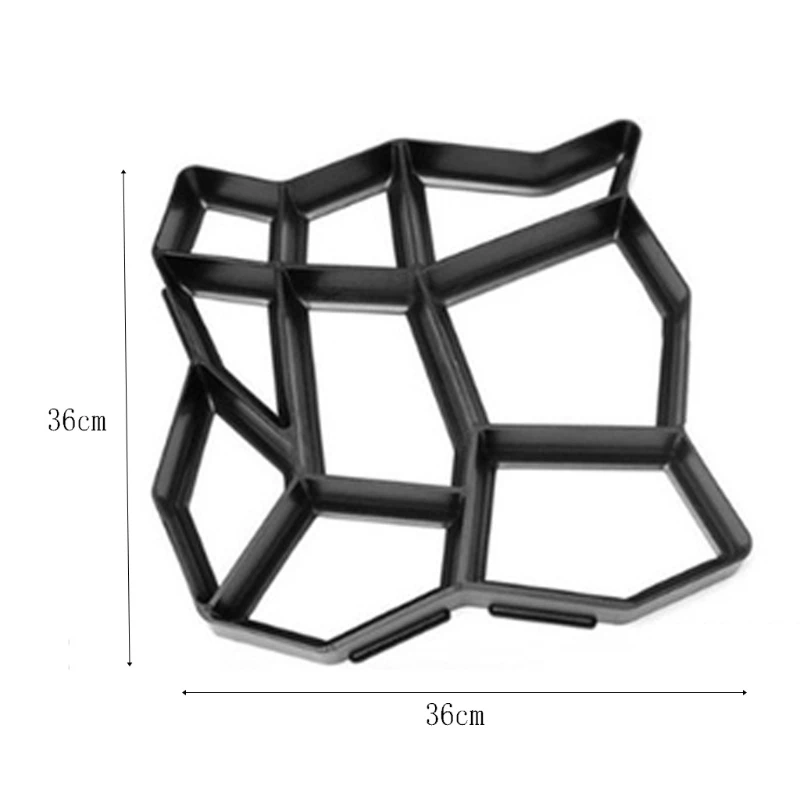 Каменная форма для производства брусчатки бетонная Шаговая дорожка асфальтоукладчик 9 решеток DIY подъездная дорога сад