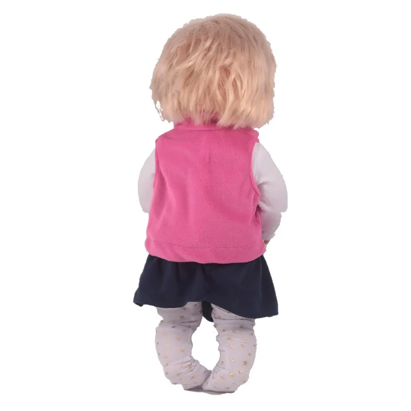 Одежда для кукол 41 см Nenuco Doll y su Hermanita 4 в 1 розовый жилет белое платье с длинными