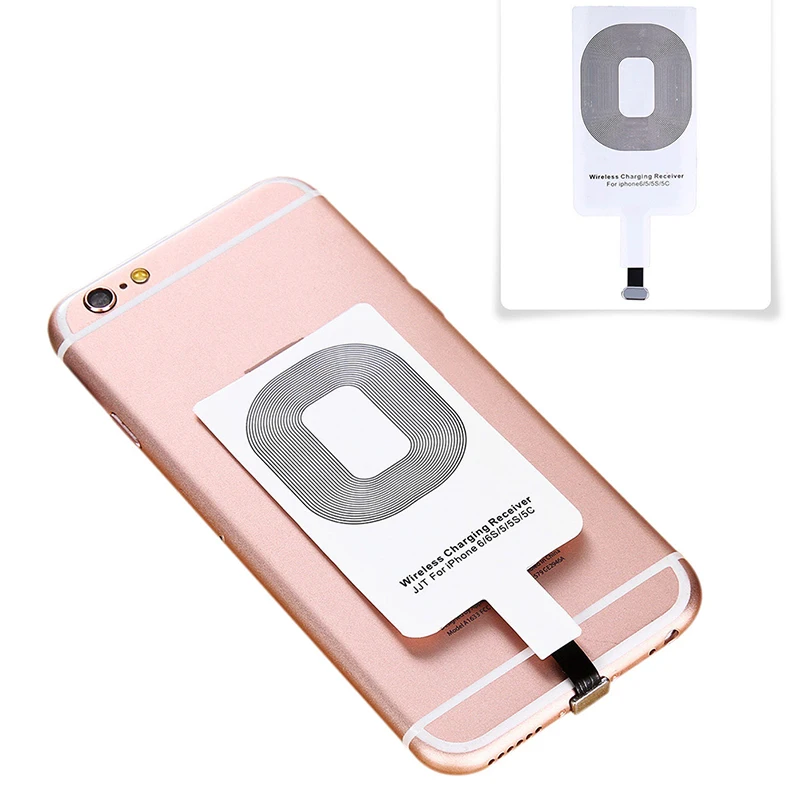 wallcharger Fast Qi Wireless Charger Receiver For iPhone 6 7 Plus Universal Charging Receiver Adapter Pad Coil For Micro USB Type-C Phone usb c fast charge