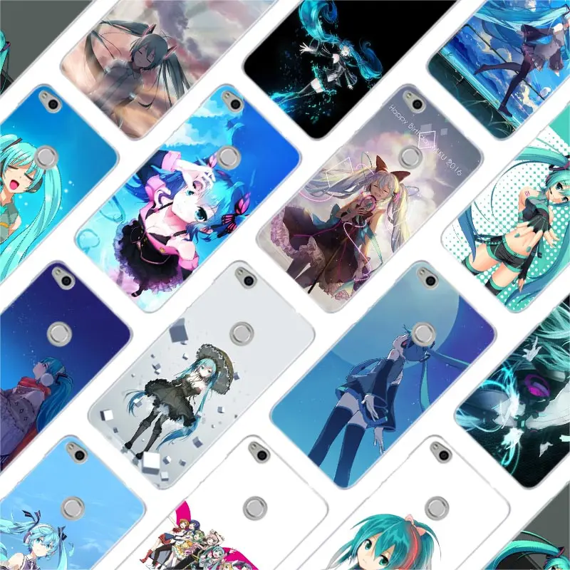 

Binful Hatsune Miku Clear Cover Case for Huawei Y5 Y6 2017 Y7 Y9 2018 Honor 7A Pro 9 10 Lite 8A 8X 7X 6X Play 7i NOVA 4 3 3i Hot