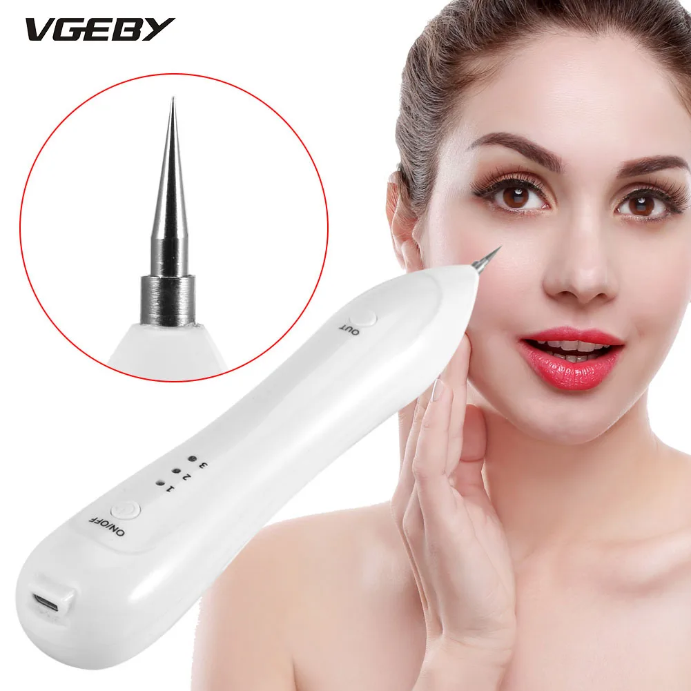 

1Set Portable Laser Skin Spot Tattoo Removal Pen USB Charging Mole Face Warts Dot Freckle Remover Machine Home Beauty Care Tool