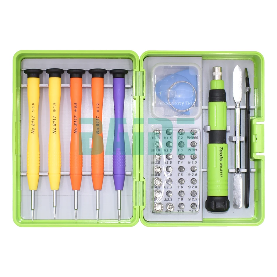36 in 1 Set 28 Screwdriver Bit Green Combination Tools Screwdriver Set