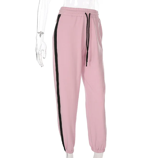 pink baggy sweatpants