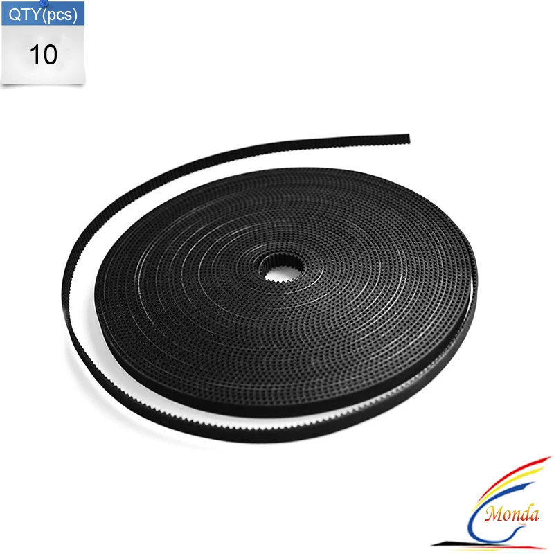 Hot sale 10meter GT2 6mm open timing belt width 6mm GT2 belt hermet belt For Anet