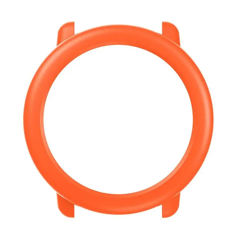 Тонкий чехол из поликарбоната защитная рамка для Amazfit Pace чехол цветной сменный протектор для часов для Xiaomi Huami Amazfit Pace - Цвет: Оранжевый