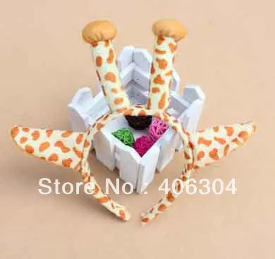 

Free shipping, children/adult fancy dress party props ,giraffe ear headband , hair accessories . halloween party costume item