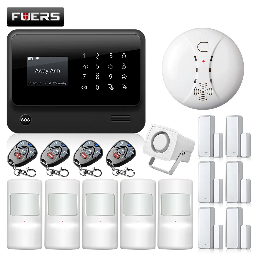 kit1 Fuers G90B 3g Wi-Fi GSM 850/900/1800/1900 МГц SMS Беспроводной домашней безопасности Системы IOS приложение для Android Дистанционное Управление с IP камера - Цвет: kit1